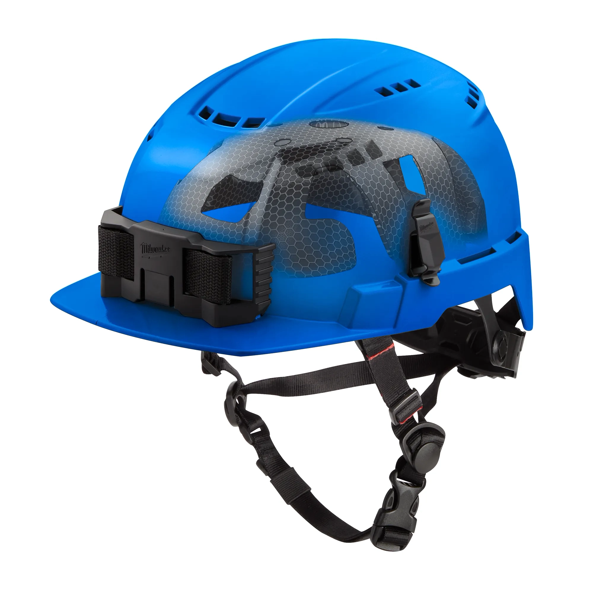 Casco de seguridad de ala delantera azul con ventilación BOLT™ con forro IMPACT ARMOR™ (EE. UU.): Tipo 2, Clase C